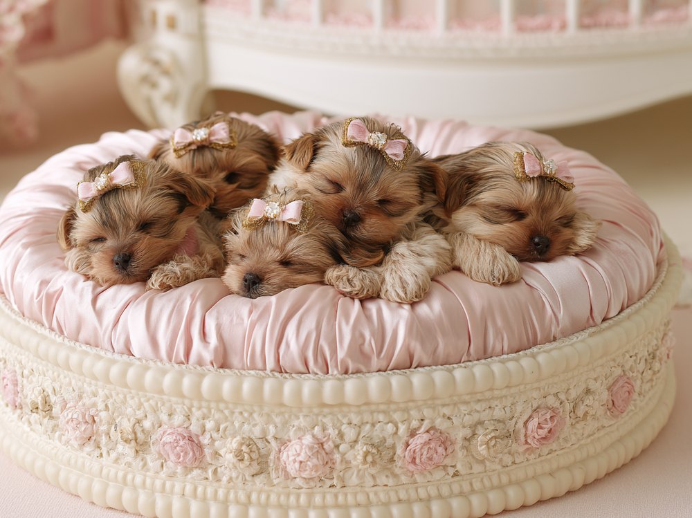 Puppy curled up asleep